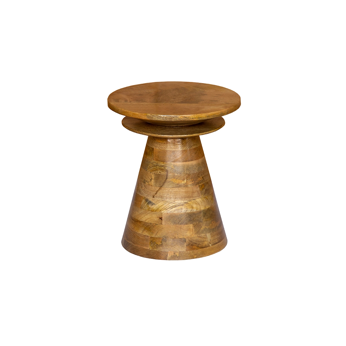 Round Wooden Side Table