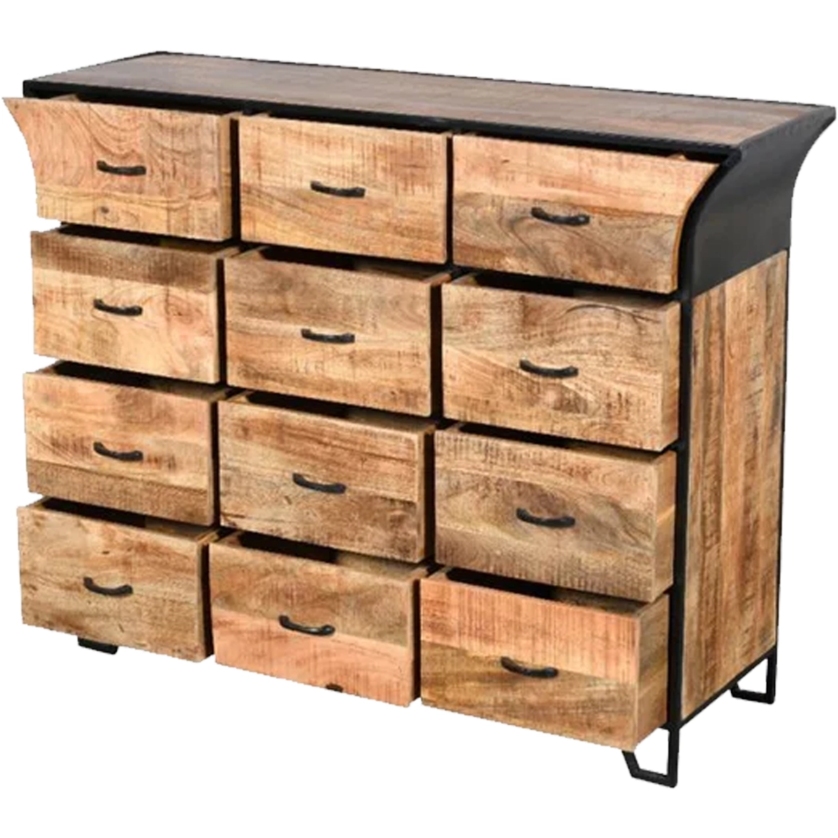 Wide Dresser With 12 Deep Drawers