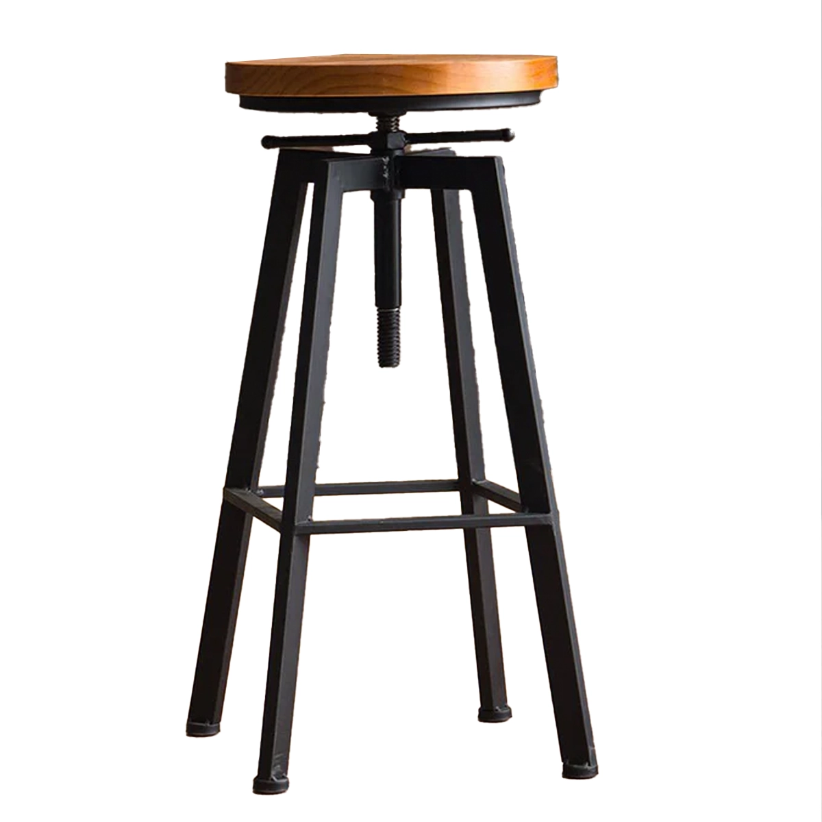 Swirl Wooden Bar Stool