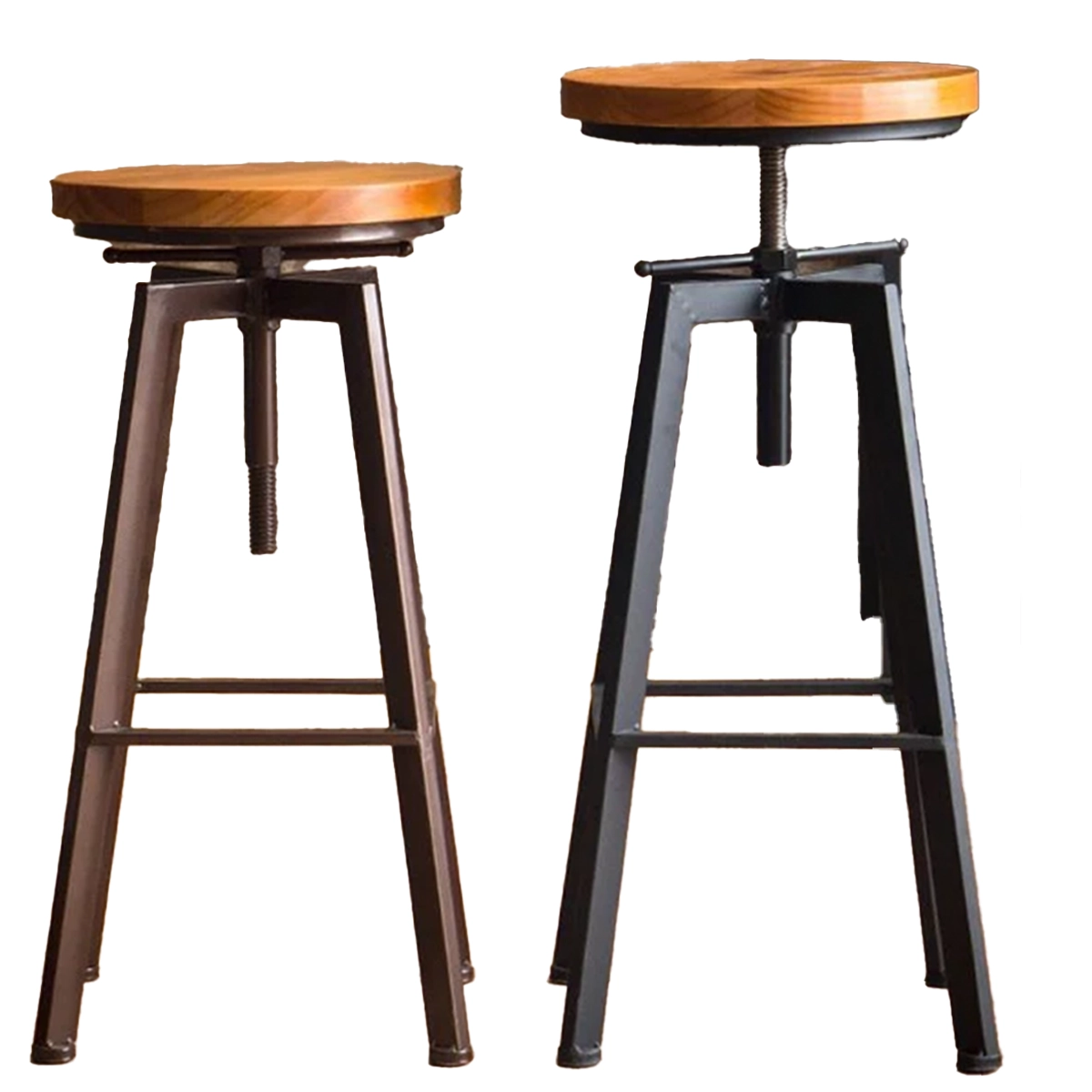 Swirl Wooden Bar Stool