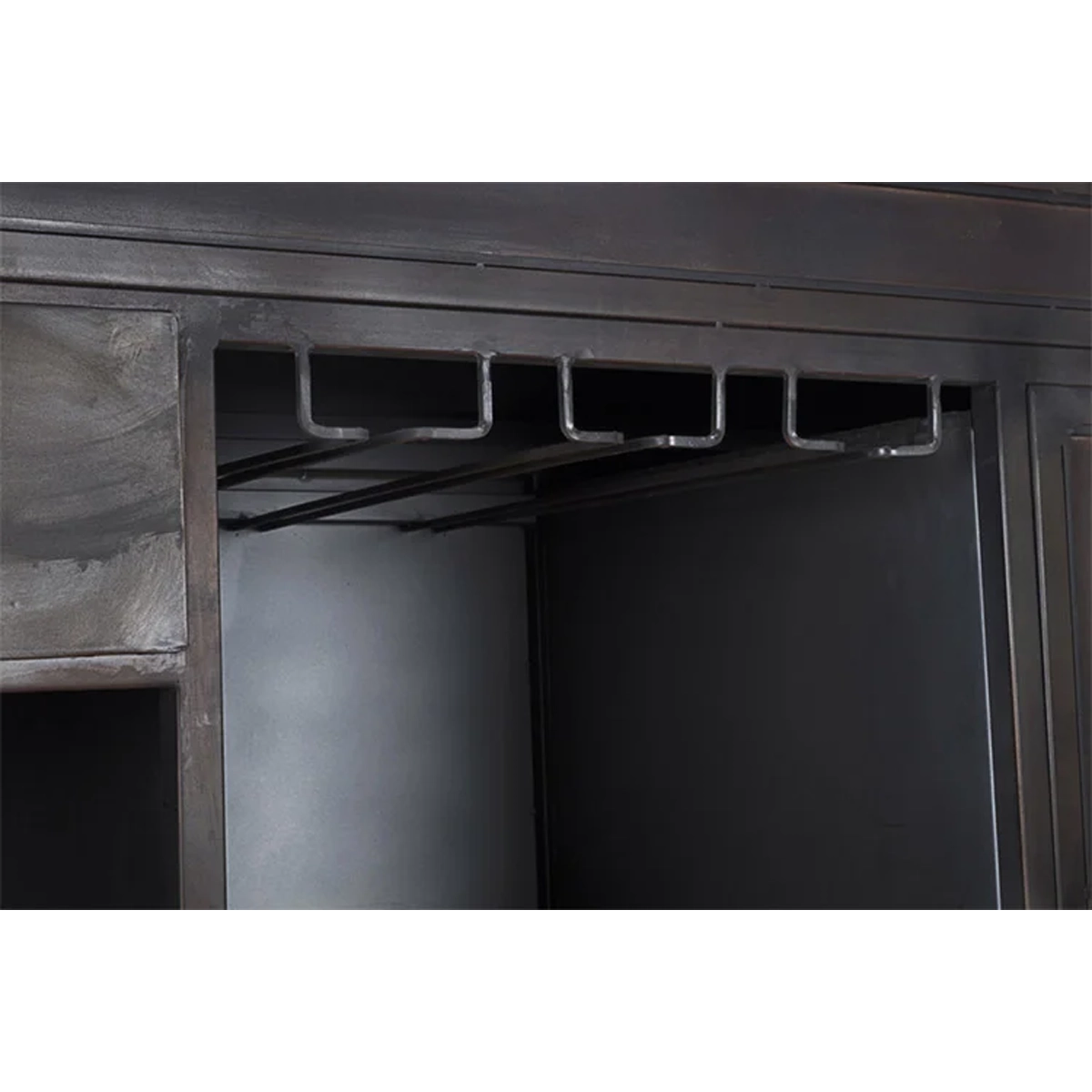 Vintage Industrial Bar Cabinet